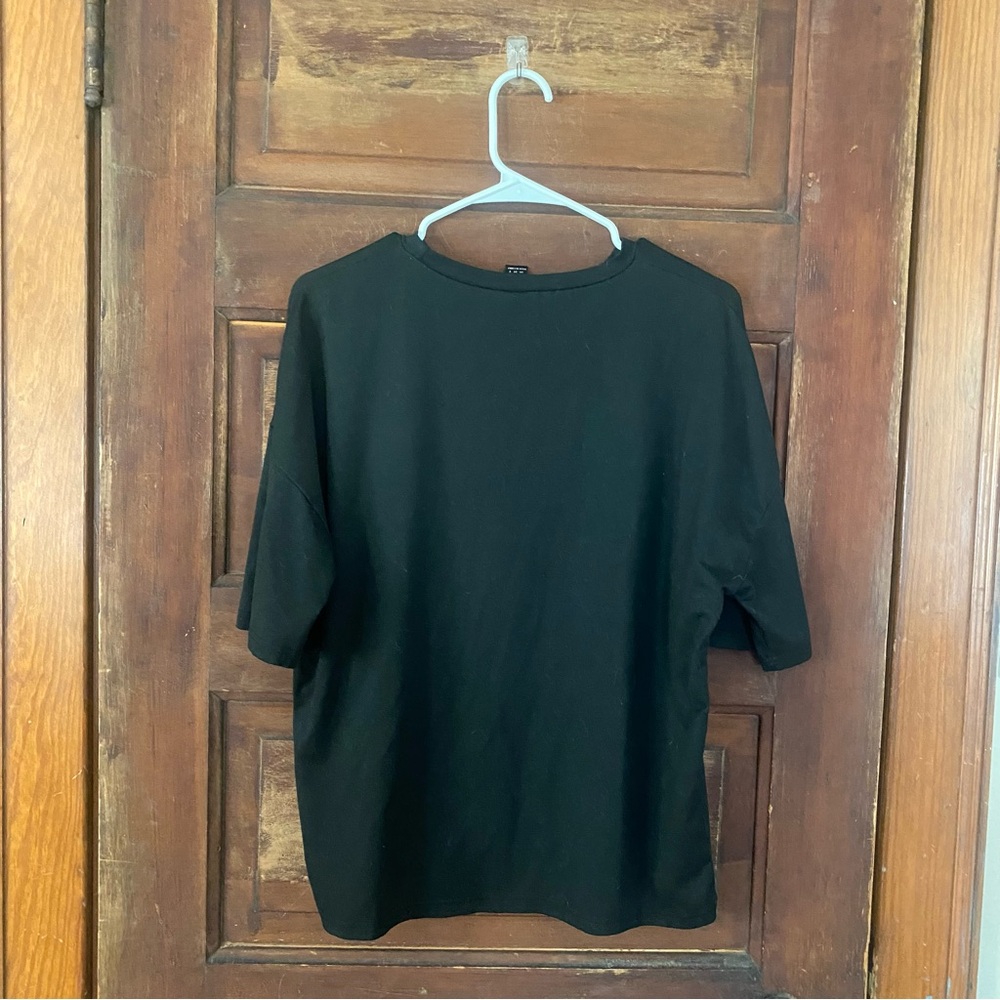 SHEIN Black Cowboy Oversized Graphic Tee - Picture 5 of 6